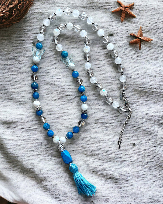 Mixed Mala Style Necklace