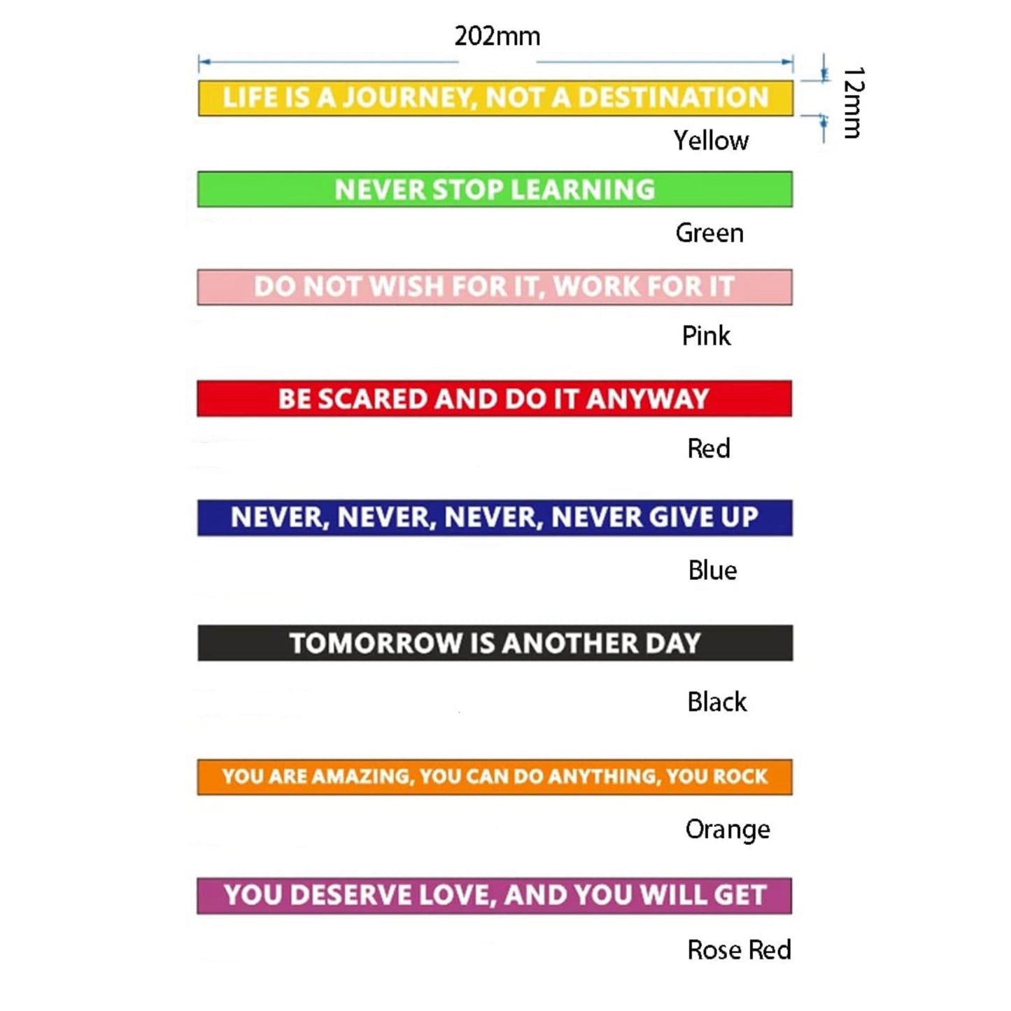 Motivational Wrist Bands