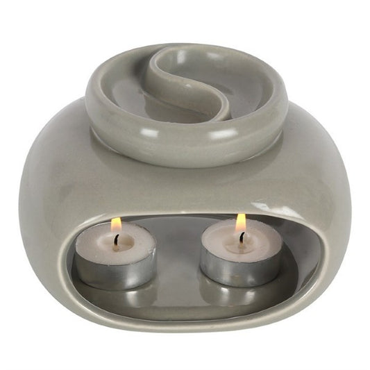 GREY DOUBLE BURNER