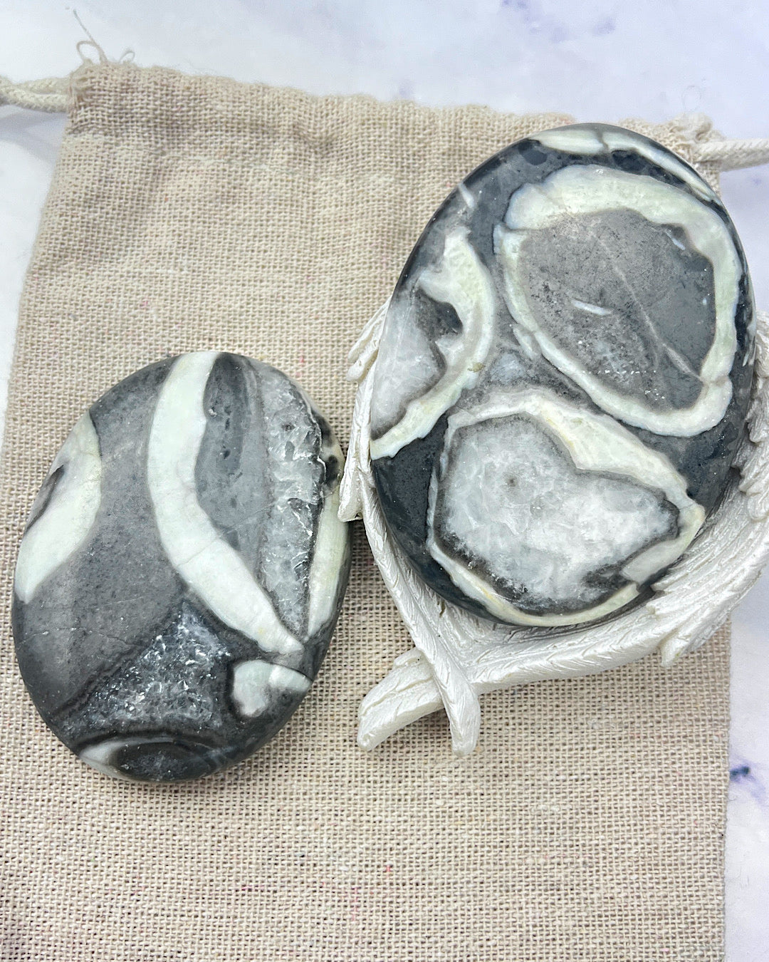 Shell Jasper Flat Palms