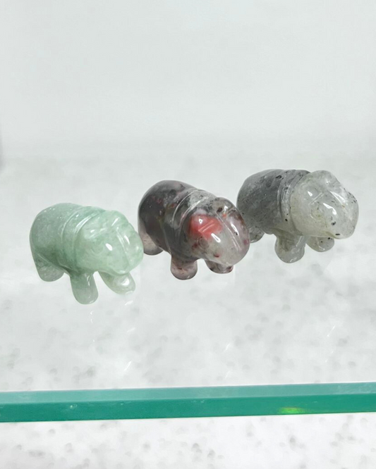 Mini Hippo Carvings