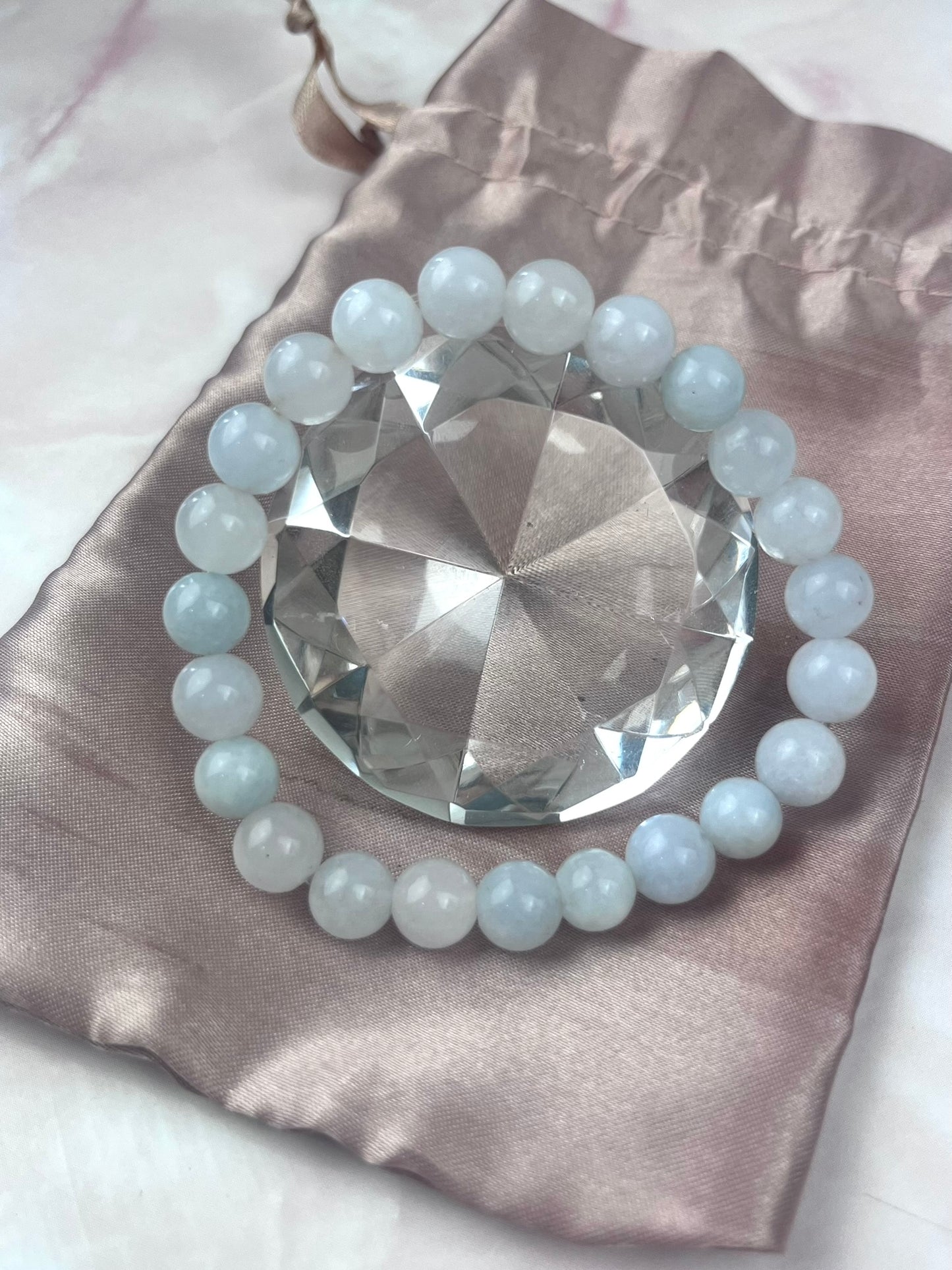 8mm Blue Calcite Bracelet