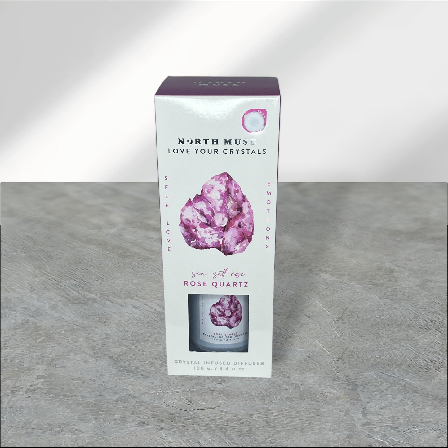 Rose Quartz North Muse Reed Diffuser Sea Salt